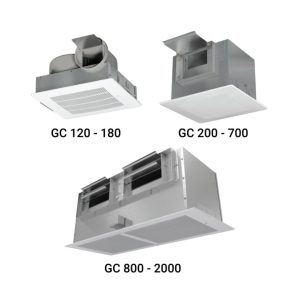 Extractor/Inyector centrífugo en gabinete - Baños - UL705